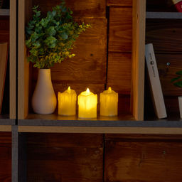 ULD-F062 WW CANDLE SET3 Фигура светодиодная Свеча на батарейках LR44 (в/к), в составе набора из 3 штук. 1 светодиод. Теплый белый свет. TM Uniel