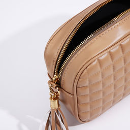 Сумка кросс-боди на молнии, цвет бежевый - Simaland фото 8