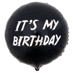Воздушные шары фольгированные 18" It's my birthday, круг, 50 шт.