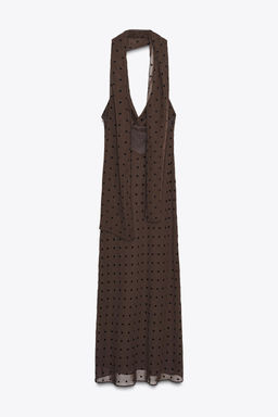 POLKA DOT SCARF MAXI DRESS - Zara фото 13