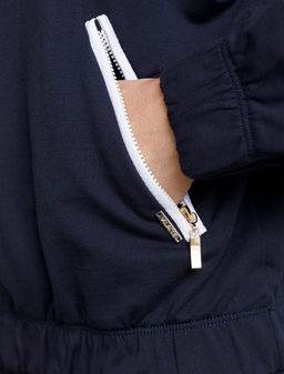 Худи на молнии из петельчатого футера двухнитки с эластаном без начеса