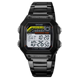 Часы наручные Skmei мужские электронные спортивные 2307black-steel