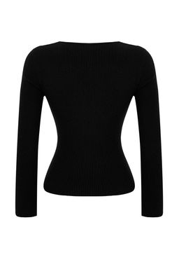 Kahverengi Premium Iplik/Ozel Iplik Fitted/Vucuda Oturan Ustu Drape Triko Kazak TWOAW26KZ00061 - Trendyolmilla фото 8