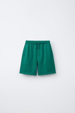 CONJUNTO CAMISETA Y BERMUDA INTERLOCK / Verde - Zara фото 4