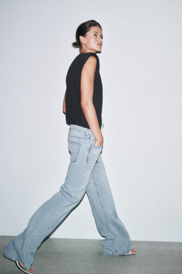 ZW COLLECTION RELAXED FIT MID-RISE JEANS - Zara фото 3