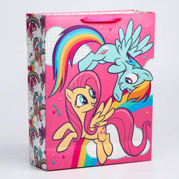 Пакет ламинированный вертикальный, 31 х 40 х 11 см С Днем Рождения!, My Little Pony - Hasbro фото 2