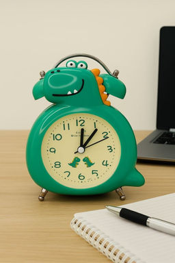 Часы-будильник Dino, dark green