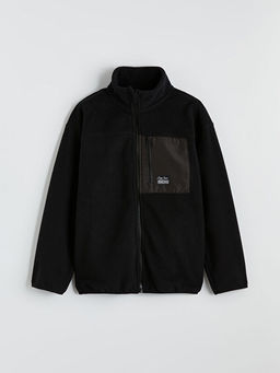 Dik Yaka Erkek ?ocuk Fermuarl? Polar H?rka