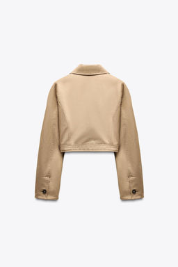 SHORT SHIRT-STYLE TRENCH COAT - Zara фото 6