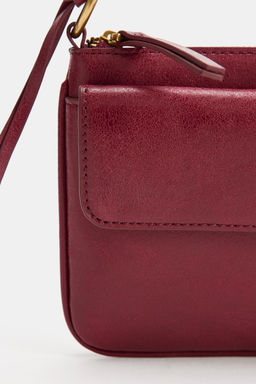 BOLSO DE HOMBRO SOLAPA / Rojo - Zara фото 8