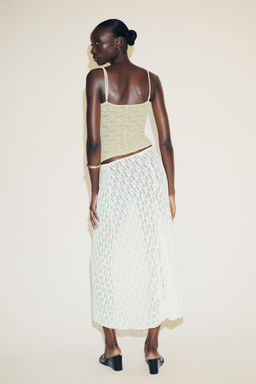 FLARED LACE MAXI SKIRT - Zara фото 5