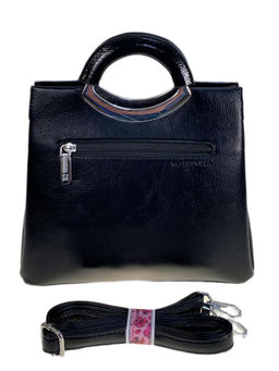 Женская сумка из искусственной кожи, цвет черный - Greta фото 2