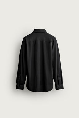 CAMISA REGULAR FIT ESTRUCTURA / Negro - Zara фото 7