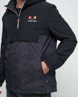 Куртка-анорак спортивная мужская темно-серого цвета 88629TC - Wonderrman фото 9