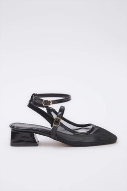 Trendyolmilla Shoes Siyah File Mary Jane Kad?n Klasik Topuklu Ayakkab? TAKSS25TO00109  фото 3