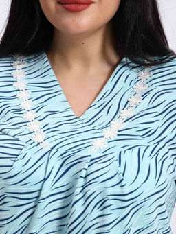 Ночная сорочка женская, цвет голубой