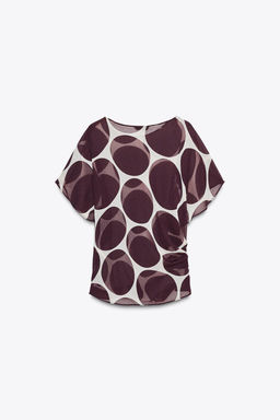 SHEER POLKA DOT TOP - Zara фото 9