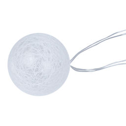 USL-S-230/PM1800 COTTON BALLS-1 Садовая гирлянда на солнечной батарее Клубки. 10 светодиодов. Теплый белый свет. 1*АА Ni-Mh аккумулятор в/к. IP44. TM Uniel - Volpe фото 5