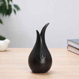 Ваза «Эллис», 17×8 см, керамика, чёрная