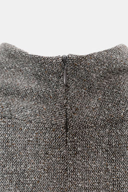 BELTED STRUCTURE MIDI DRESS - Zara фото 9