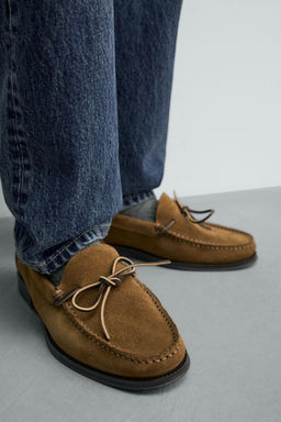 MOCASIN VESTIR PIEL / Beige - Zara фото 3