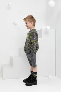 Crockid _ КР 400610/тем.серый меланж к420 шорты для мал  фото 4