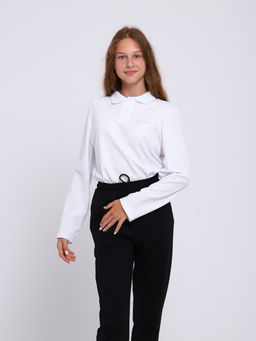 Ладошки / Рубашка-поло Василий белый  фото 8