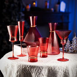 Бокал для мартини 220 мл "VIVALDI" в наборе 6шт, красный
