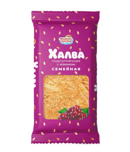 Халва (094) СЕМЕЙНАЯ подсолнечная вес 500 г*12 шт (Мишкино)
