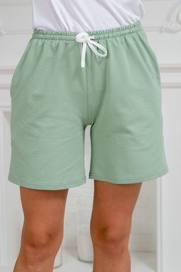 Шорты женские из футера Таиланд ментол - Амадэль фото 5