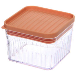 Цена за 3 шт. Банка для продуктов пластиковая "ОЛИВЕР" 8,5*8,5*6,5см