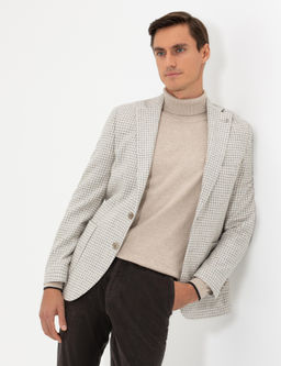 Светло-серая приталенная куртка - Cacharel фото 4