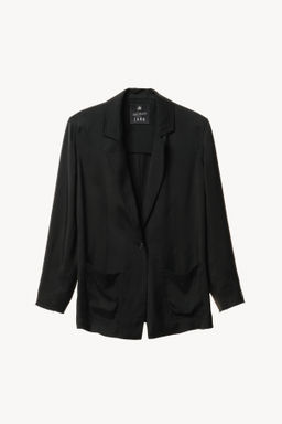 BLAZER FLUIDA BOLSILLOS WILLY CHAVARRIA X ZARA / Negro фото 3