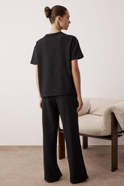 Yesil Bel Baglama Detayl? Waffle Orme Pijama Tak?m? THMAW26PT00050 - Trendyolmilla фото 12