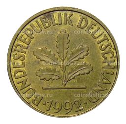 10 пфеннигов 1992 года F Германия