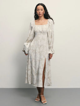 Платье миди с принтом / Zarina