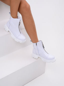 Ботинки 330.21074w. белый / Шерсть