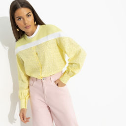 Свитшот комбинированный, Всплеск эмоций (yellow) - Charutti фото 4