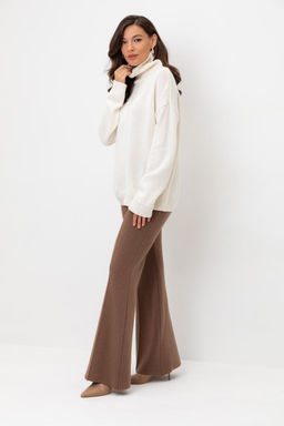 ЕВ 408/ш/темно-бежевый брюки жен