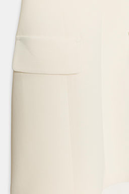 VESTIDO CORTO MANGA ABULLONADA / Crudo - Zara фото 4