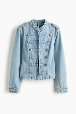 Cazadora en denim de algod?n