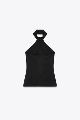 POLYAMIDE HALTER TOP - Zara фото 8
