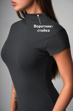Женское платье с воротником-стойкой Happyfox