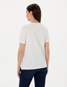 Beyaz Regular Fit Ti__rt