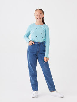 Basic K?z ?ocuk Jean Pantolon