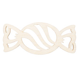 Заготовка для декорирования Mr. Carving ВД-1198 Подвеска фанера 4 х 9 х 0.3 см Конфетка резная №2 (4х9см.)