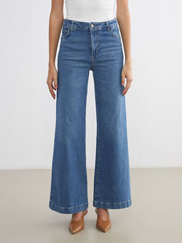 Wideleg Kad?n Jean Pantolon