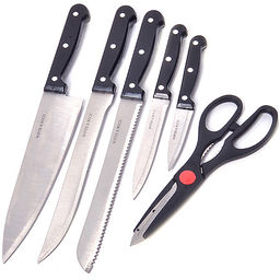 27423 Набор ножей 7пр на подст. + ножницы MB (х12) - Mayer&boch фото 3