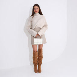 Сумка-мессенджер на клапане, цвет молочный - Simaland фото 7