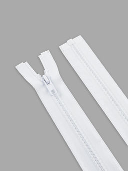 Цена за 10 шт. Молния «Трактор», №5, разъёмная, замок автомат, 60 см, белая